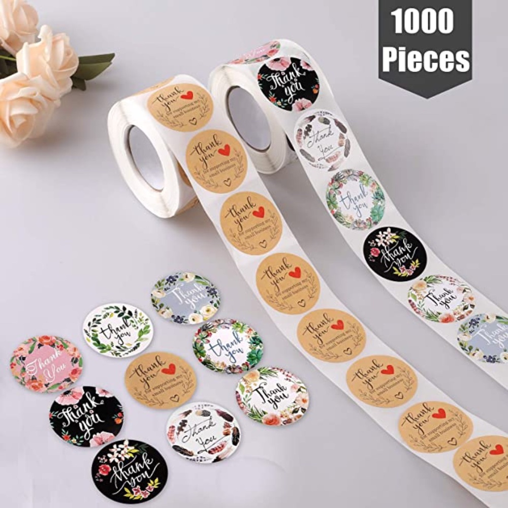1000 Ty Stickers assorted (2) rolls of 500 each 1.5” - Picture 4 of 5